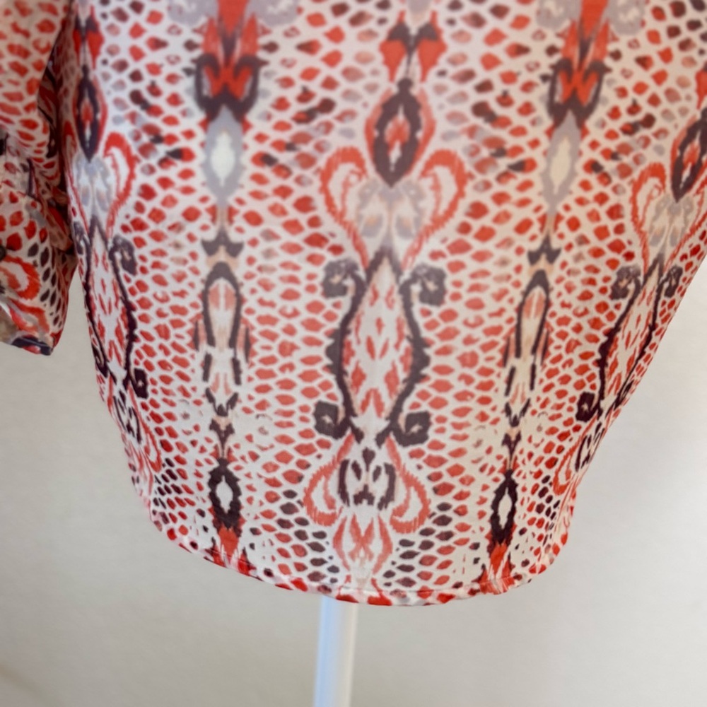 Women's Multicolor Patterned Top - Picture 7 of 10